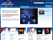 Tablet Screenshot of magiclightproducts.com